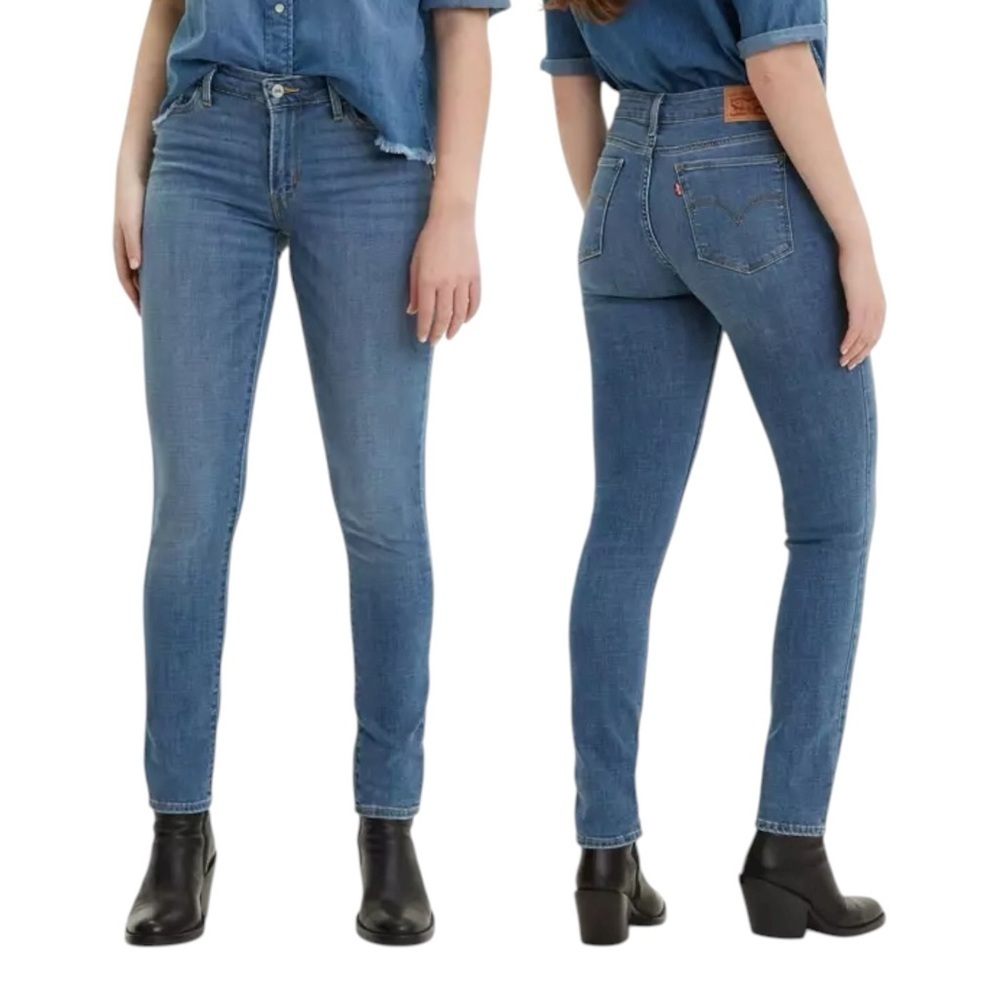 Levi’s 711 Mid Rise Skinny Jeans Women’s Blue Denim Size 29 Sculpt